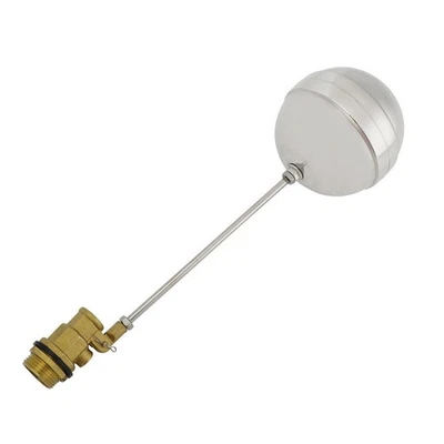 34 Inch Brass Float Valve with Stainless Steel Ball for Enhanced Durability - Image 1 of 4