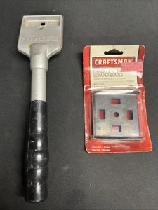 VINTAGE CRAFTSMAN 2½" Blade 4 Edge Paint Scraper W/ New 2 Pack Of Blades - Picture 1 of 5