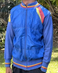 Rare Vintage 70s Giordana Sport 3 Sports Jacket Zip Up Blue - Picture 1 of 23
