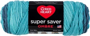 Red Heart Super Saver Ombre Garn blau-schön - Bild 1 von 2