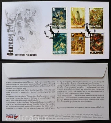 Guernsey Stamps: "Guernsey Folklore" First Day Cover 2017 - Image 1 of 3