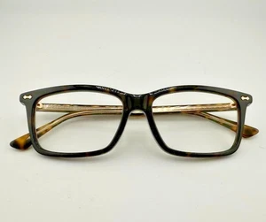 Gucci Authentic Eyeglasses Frames Dark Brown / Ornate Bronze 55-18-145 - Picture 1 of 18