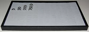 1" Stapelbares Displayfach mit 144 Ringen Schaumstoffpolster Allzweckfach Organizer grau - Bild 1 von 4