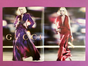 Publicité Gucci 2006 automne hiver mode presse collection vintage Y2K style - Picture 1 of 3