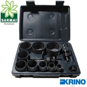 SEGHE A TAZZA BIMETALLICHE E ACCESSORI SET 12 PEZZI KRINO LINEA ECO - Foto 1 di 2