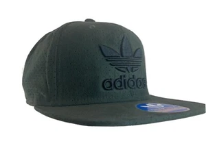 Adidas Herren Originals Trefoil Wildleder perforiert Snapback flache Krempe Kappe Mütze-Erwachsene - Bild 1 von 6