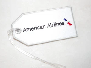 AMERICAN AIRLINES GEPÄCK GEPÄCKANHÄNGER BESTICKT FLUGZEUG PILOT INDIVIDUELLES GESCHENK NEU - Bild 1 von 5
