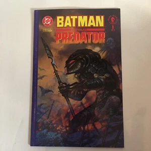 Batman vs Predator #1 1991 formato Prestige firmato Adam Andy Kubert DC Dark Horse - Foto 1 di 24