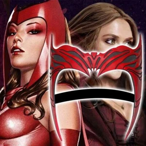 Marvel Avengers Wanda scharlachrote Hexe Krone Cosplay Requisiten rot Harz Maske Kopfbedeckung - Bild 1 von 6