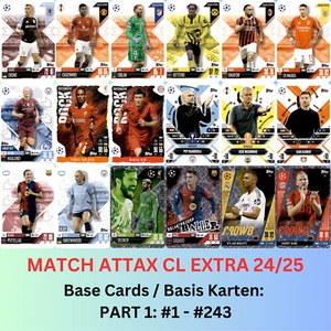 Match Attax EXTRA 24/25 Basis Karten aussuchen #1-243 Champions League 2024/2025 - Bild 1 von 244