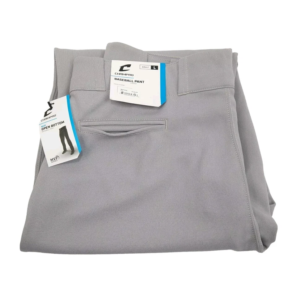 Champro Baseball Pants Mens Medium M White Hook And Loop Open Leg