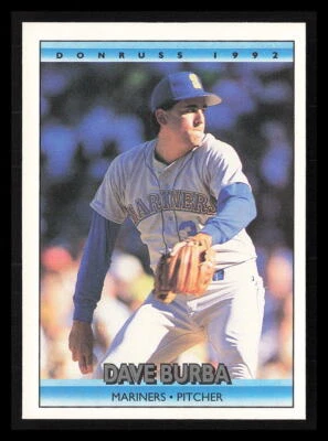 Dave Burba 1992 Donruss #566  Seattle Mariners - Image 1 of 2
