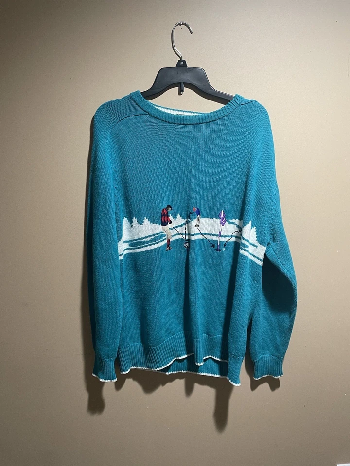 Suéter de golf vintage Lord & Taylor para hombre talla grande punto suéter bordado Foto 1 de 4