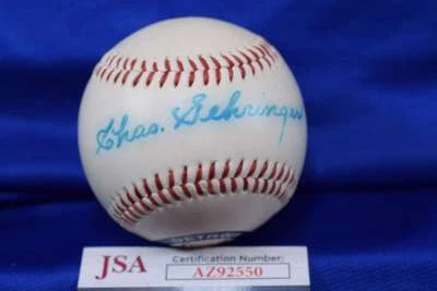 Charlie Gehringer JSA Coa Autograph Unofficial Detroit Tigers Signed Baseball - Image 1 of 2