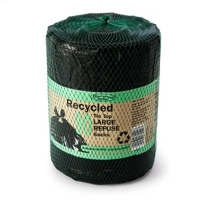 Banquet Recycled 90 Tie Top Large Refuse Sacks - Picture 1 of 1