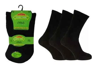 New Ladies 3 Pairs Non Elastic Extra Wide Comfort Fit For Diabetics Cotton Socks - Picture 1 of 1