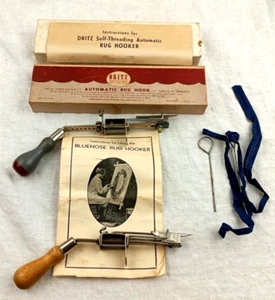2 ganchos automáticos autoroscantes DRITZ vintage para alfombras - Imagen 1 de 3