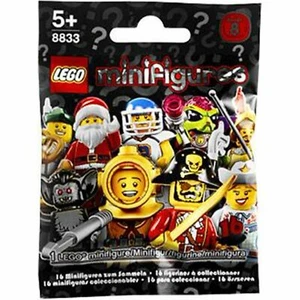 LEGO SERIE 8 MINIFIGURES 8833 Blind Bag SIGILLATO MAI APERTO NUOVO CON SCATOLA ritirato da collezione - Foto 1 di 2