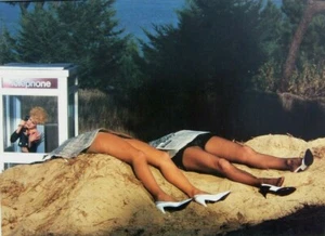 GUY BOURDIN mounted repro photo 16 x 12" retro fashion Roland Pierre 1982 EX87 - Picture 1 of 2
