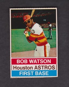 1976 Hostess Baseball Card #5 Bob Watson Houston Astros Vintage Original