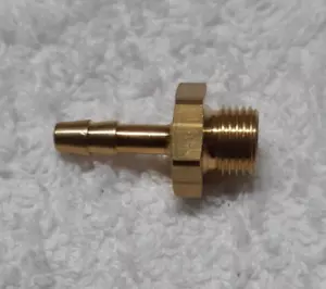 1/8" BSPP Thread x 1/8" Barb Hose Tail End Brass Connector for Air/Water/Fuel - Picture 1 of 4