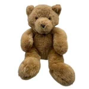 Vintage 1990 Manhattan Toy Company Teddy Bear Plush Brown Stuffed Animal - Picture 1 of 10