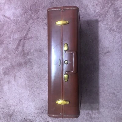 Outstanding Vintage Shwayder Bros Samsonite Luggage Hard Case  Brown 4935 - Image 1 of 4