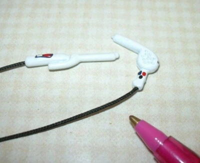 FARROW MINIATURES Miniature Metal Blow Dryer and Curling Iron Set: DOLLHOUSE 1:12