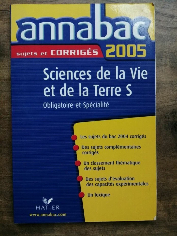Annabac - Ciencias de La Vida Y Tierra SE : Requerido Y Especialidad - Imagen 1 de 1