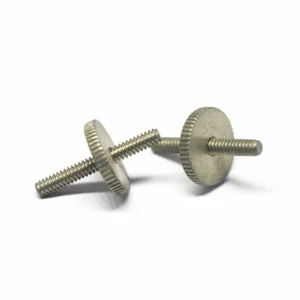 Vintage Thin ABR-1 Thumbwheels Thumb Wheels For Les Paul Nickel Aged - Picture 1 of 1