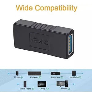 New USB 3.0 A Female to Female Converter Adapter Connector Coupler Joiner R69C - Photo 1/12