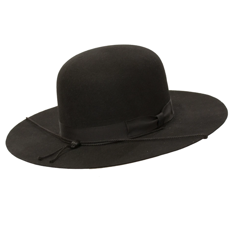 Sombrero corona abierta de ala ancha Undertaker de Levine Hats Foto 1 de 4