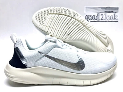 NIKE FLEX EXPERIENCE RUN 12 WHITE/SILVER SIZE WOMEN'S 10.5/MEN'S 9 [DV0746-101] - Image 1 of 4