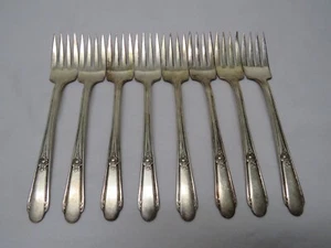 Tenedores para ensaladas 8 Wm cubiertos plateados MEMORIA HIAWATHA - Imagen 1 de 6