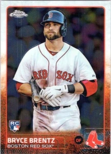 2015 Topps Chrome #69 Bryce Brentz RC Boston Red Sox - Picture 1 of 2