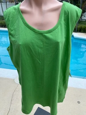 Camiseta sin mangas Liz Claiborne Elisabeth 3X talla 3 para mujer NUEVA verde Foto 1 de 4