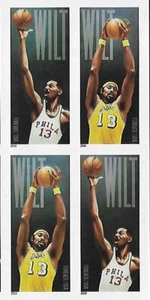 US Wilt Chamberlain Forever Stamp Block of 4 Scott #4950-4951 - Picture 1 of 1