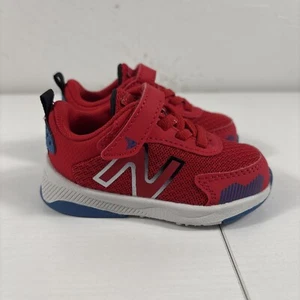 New Balance Team Red Kids Sz 4M Athletic Lace Up Shoes Hook & Loop NEW NWB - Picture 1 of 13
