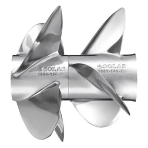 SOLAS 165114027 Dual Propeller for Mercruiser Bravo III Rear Stainless Steel - Picture 1 of 1