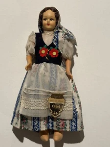 VINTAGE EROS MÄDCHEN PUPPE #54 CAPRI in Tracht Made in ITALY FLORENCE - Bild 1 von 13