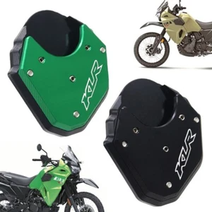 CNC Side Stand Kickstand Enlarge Enlarge Pad For Kawasaki KLR650 2008-2025 - Picture 1 of 11