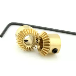 2Pcs 0.5M-20T Metal Umbrella Tooth Bevel Gear Helical Motor Gear 20T Bore: 3 mm - Picture 1 of 4