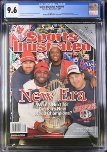 CGC 9.6 NEWSSTAND, NOVEMBER 8, 2004 SPORTS ILLUSTRATED, RED SOX CHAMPIONS - Picture 1 of 1