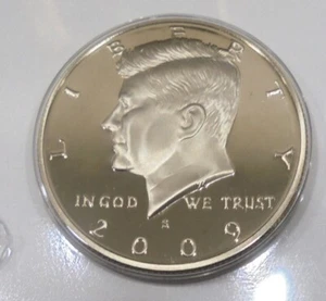 2009 s Proof Kennedy Half Dollar From A 2009 PROOF SET # 273 Ships in a 2x2 - Picture 1 of 8