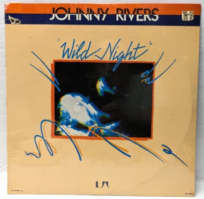 JOHNNY RIVERS Wild Night 1976 United Artist UA-LA-486-G LP Cut Out Sealed - Image 1 of 2