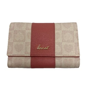 Lovcat Women's Pink Wallet Heart Pattern Wallet Card Inserts Zipper Bifold Cute - Picture 1 of 13
