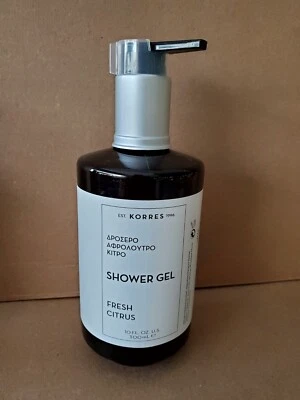 Gel de ducha Korres Fresh Citrus 300 ml 10 fl. OZ Dermatológicamente Probado Cantidad 1 Foto 1 de 4