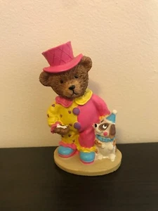 Vintage Clown Bär mit Hund  - Bild 1 von 4