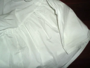 SIMPLY SHABBY CHIC WHITE RUFFLED TWIN BEDSKIRT 15" SPLIT CORNER COUNTRY COTTAGE - Picture 1 of 6
