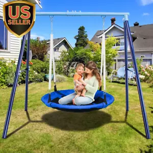 Heavy Duty 500Lbs Saucer Swing Set - Outdoor Metal Frame Playground Equipment... - Picture 1 of 1